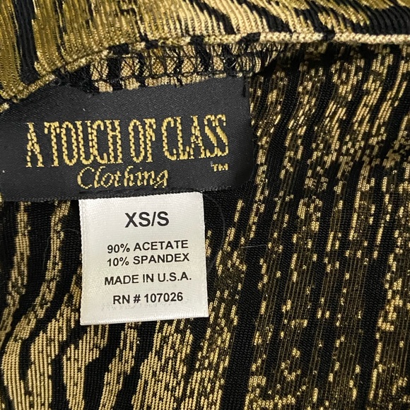 VINTAGE A TOUCH OF CLASS Kimono Animal Print Lightweight Jacket Womens Size XS - Picture 5 of 5